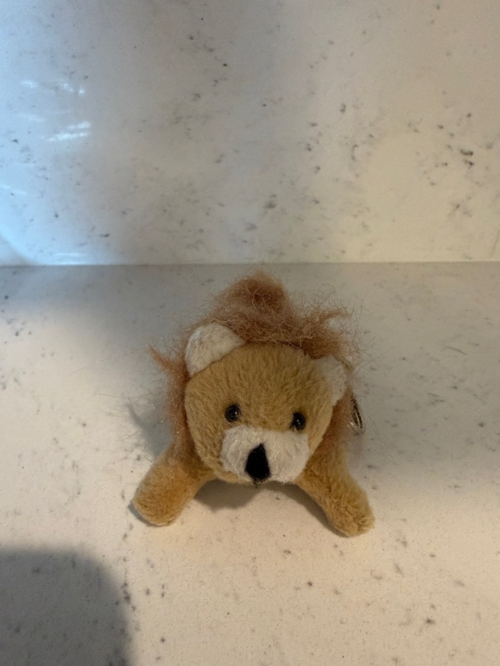 Baby Lion Cub Plush Keychain